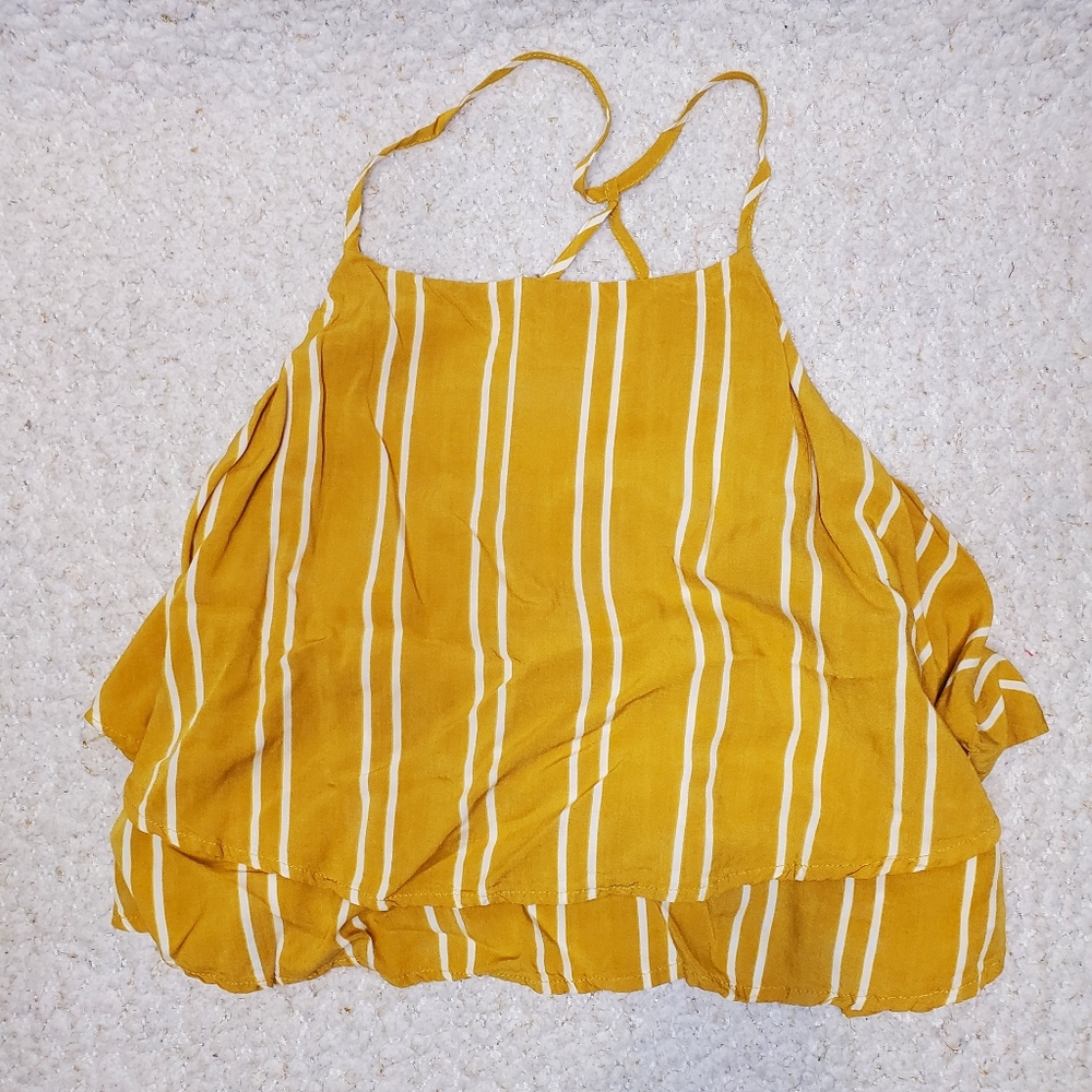 Cropped Yellow Top